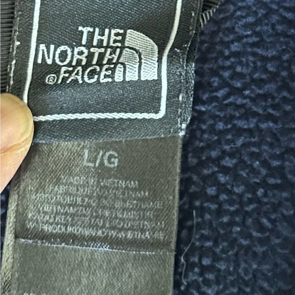 The North Face Men’s FleeceJacket Navy Blue Sz Large Full Zip Zipped Pockets